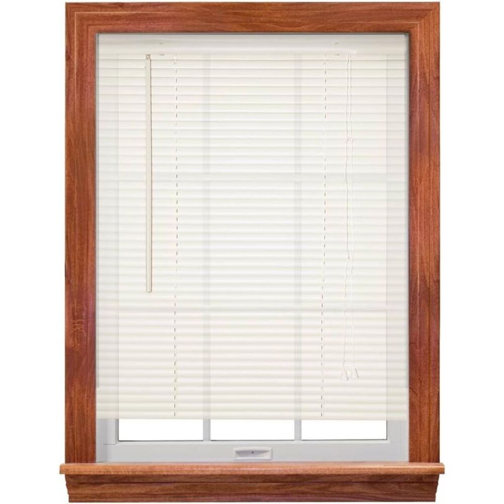 GSP Direct - 1" Vinyl Mini Blind - 31" W x 64" L - Alabaster
